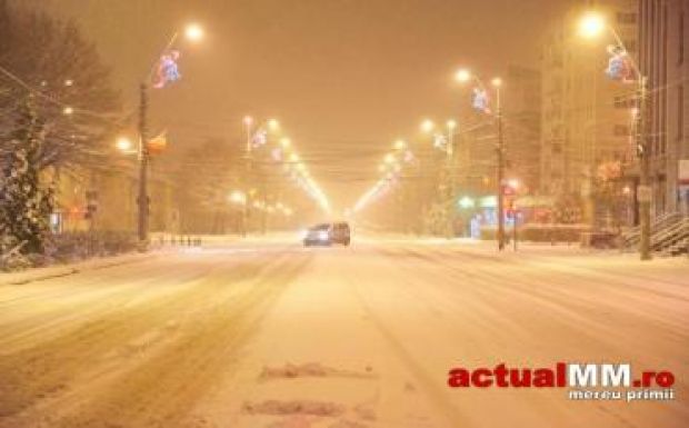 A hó fogságába került Nagybánya