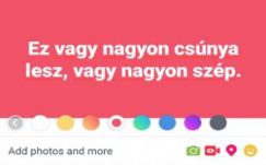 Ezentúl színesíthetjük a Facebook-bejegyzéseinket
