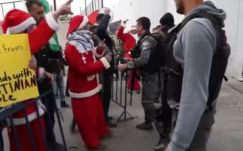 Télapónak öltöző tüntetők csaptak össze rendőrökkel Betlehemben