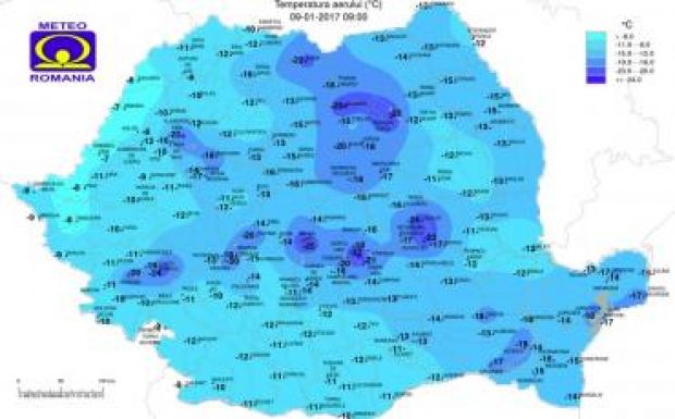 Mínusz 27 fok volt hétfő reggel 9-kor az Omu csúcson
