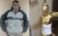 Parki szobrot lopott barátnőjének egy orosz férfi