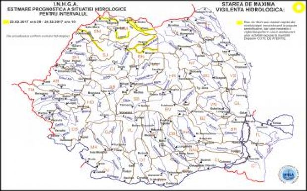 Hat nyugati folyó gyűjtőmedencéjére adtak ki árvízriadót