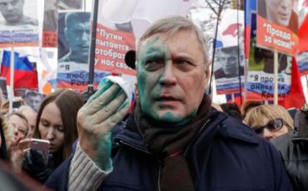 Többezres tüntetést tartottak Moszkvában a Nyemcov-gyilkosság évfordulóján
