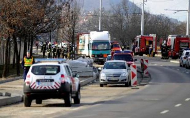 Román kamion okozott kisebb riadalmat Budapesten