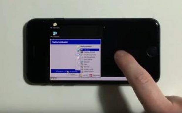 Szentségtörés: Windows XP-t futtattak egy iPhone 7-esen