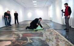 Fél évszázad után „kiszabadult” Feszty Árpád hármasképe