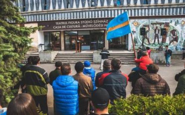 A közbiztonság megerősítéséért tüntettek Gyergyószentmiklóson