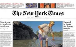 Címlapján hozza a New York Times a CEU-rektor cikkét