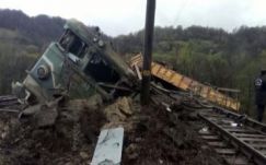 Kisiklott egy tehervonat Petrozsény közelében