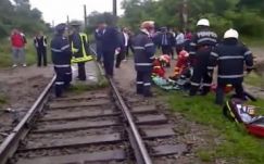 Traktorral ütközött egy vonat Beszterce-Naszód megyében