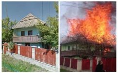 Leégett egy tornácos ház Csíkszeredában