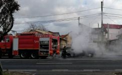 Lángokba borult egy autó Kolozsváron