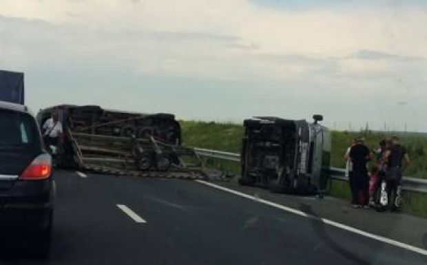 Súlyos baleset történt Temes megyében az A1-es autópályán