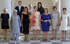 NATO-csúcs: íme a First Ladyk..., és egy First Gentleman
