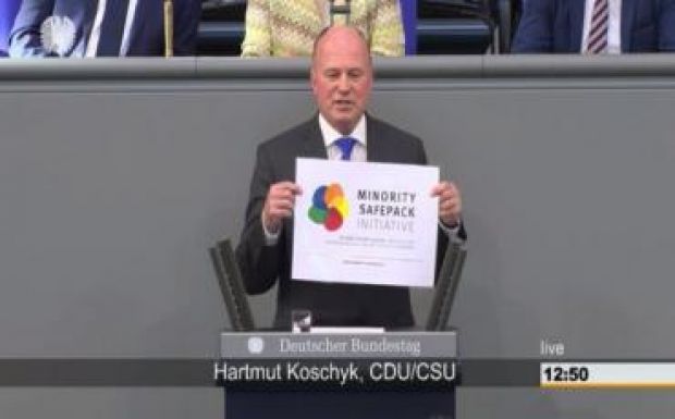 A Bundestag plenáris ülése tárgyalta a Minority SafePack kezdeményezést