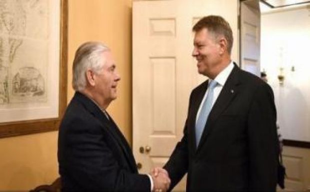 Klaus Johannis találkozott Rex Tillersonnal, az USA külügyminiszterével