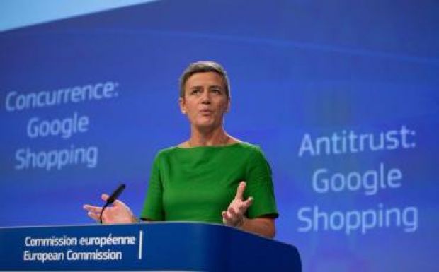 Brüsszel 2,4 milliárd euróra büntette a Google-t