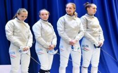 Eb-negyedik a magyar női kardcsapat