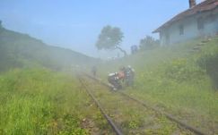 Így mentették ki a Brassó-Bodzafoduló között közlekedő, égő személyvonatról az utasokat 