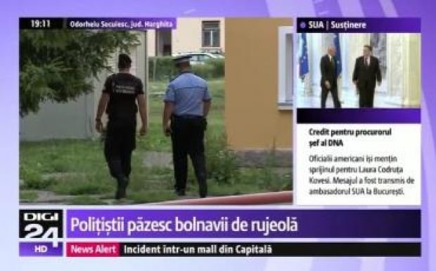 Rendőrök őrzik a kanyarós betegeket a székelyudvarhelyi kórházban