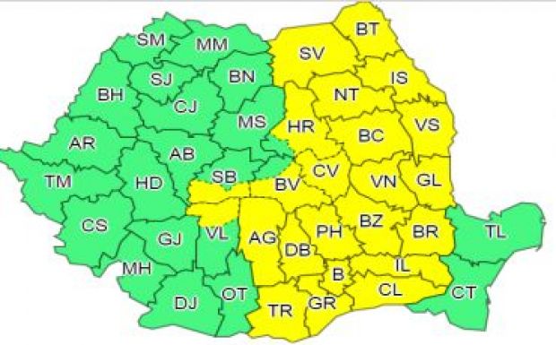 Viharriadó lép érvénybe szerda estétől, Székelyföld is érintett
