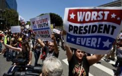 Trump leváltását követelő tüntetések voltak több nagyvárosban