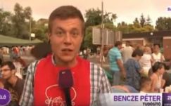 Ittasan jelentkezett be az M1 Híradójának tudósítója Bajáról