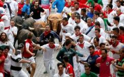 Kisebb sérülésekkel végződött az utolsó idei bikafuttatás Pamplonában