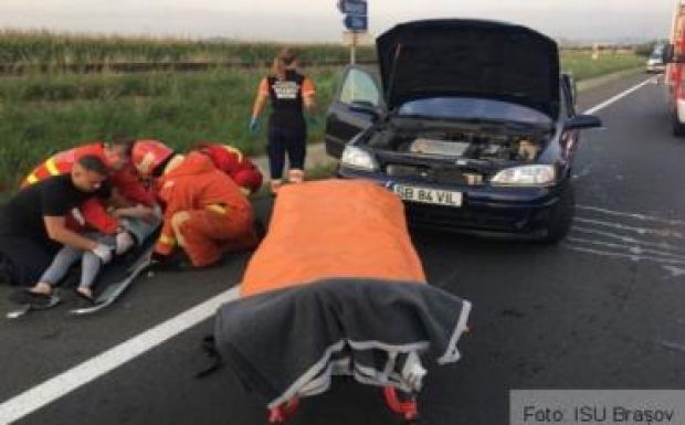 Két terhes nő is megsérült a Brassó melletti balesetben