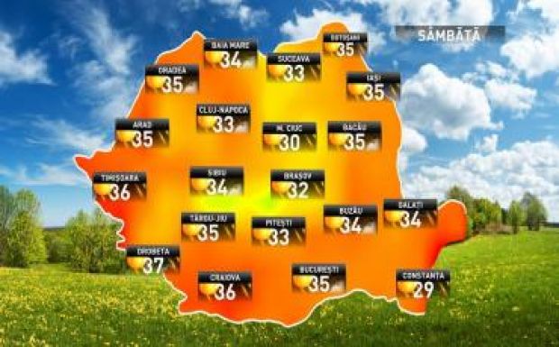 Nagyon meleg lesz szombaton az egész országban