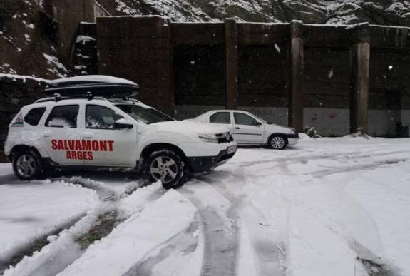 A romániai hegyekbe már megérkezett a tél