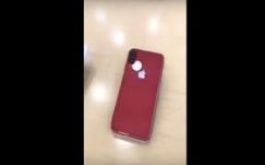 Videón a vörös iPhone X