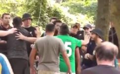 Botokkal, láncokkal támadtak magyar CFR-szurkolókra a Kolozsvári U ultrái