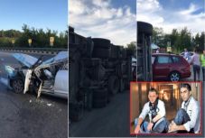 Ráborult egy kamion egy népszerű román zenekar autójára