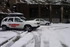 A romániai hegyekbe már megérkezett a tél