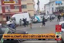 Ilyen utcai tömegverekedést ritkán látni Romániában