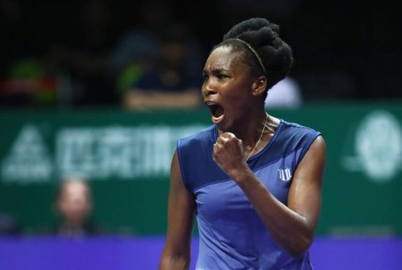 Venus Williams is megszerezte első győzelmét a WTA-világbajnokságon