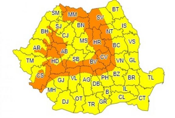 Hóviharok várhatók Hargita és Kovászna megyében is