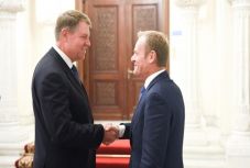 Az Európai Tanács elnökét, Donald Tuskot fogadta Klaus Johannis