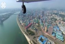 Ritka: 360 fokos videón az észak-koreai főváros