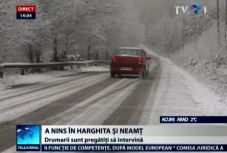 Havazott Hargita megye hegyvidékein, dolgoznak az útkarbantatók