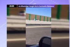 Elképesztő jelenetek a Bukarest-Konstanca autópályán