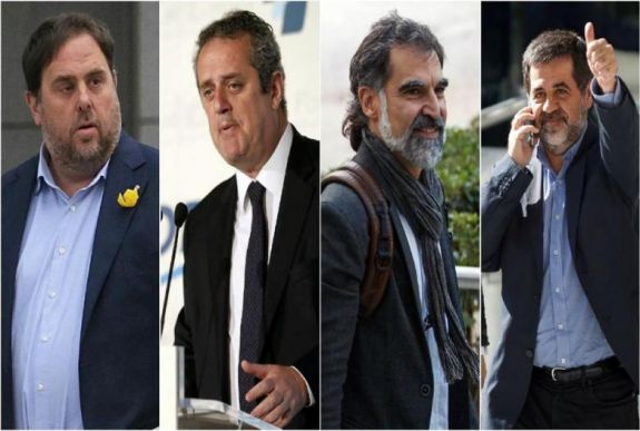 Két volt katalán kormánytag és a „két Jordi” előzetes letartóztatásban marad