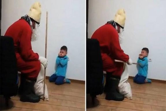 Eljárás indul a síró gyermeket bántalmazó Mikulás ellen