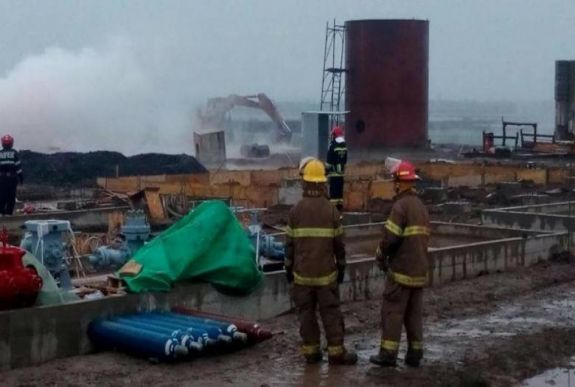 A feltörő víz eloltotta a tüzet a nagymajtényi földgázkútnál