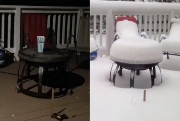 Így borította be a hó Amerikát egy éjszaka alatt (VIDEÓ)