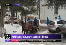 Lovas szekérrel húzták ki a mentőautót a hóból