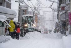 Elesett a hóviharban Japán középső része