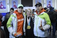 Így fogadták a téli olimpiáról hazatérő magyar sportolókat