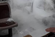 Így utaztak a farkasordító hidegben az egyik vonatjáraton az utasok